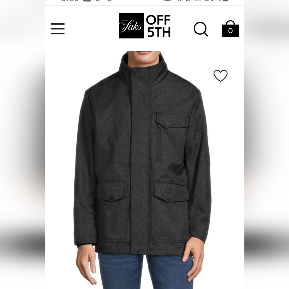 Andrew Marc BARN coat Men's Black Jacket